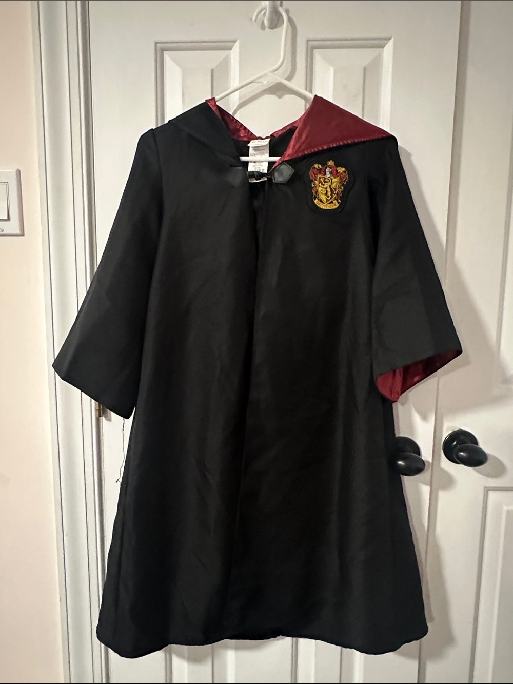 Harry Potter Size 5-6 Gryffindor Wizard Costume Robe Large Hood Wizarding World